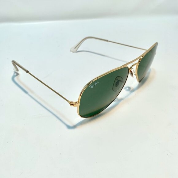 Ray-Ban Men's Classic Aviator Sunglasses with Case RB3025 L020 58-14 3N - Picture 1 of 11